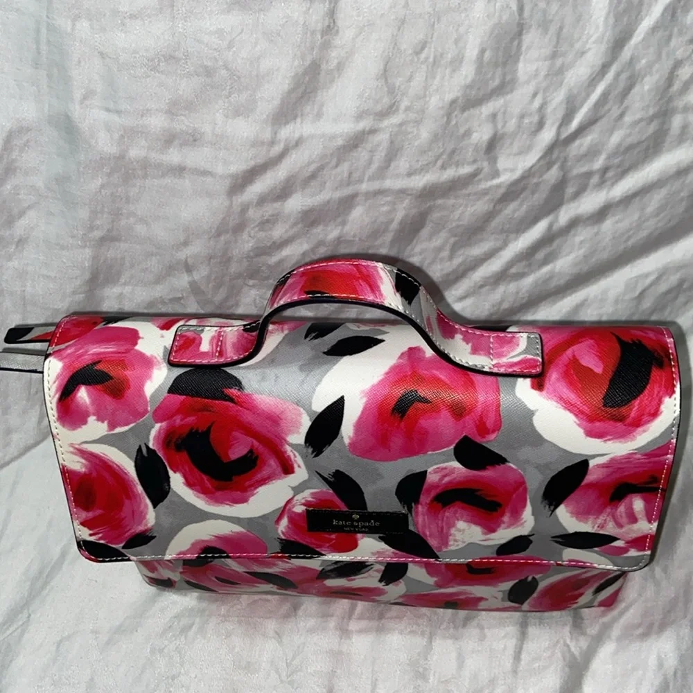 Kate Spade Lita Travel Makeup Bag rose bed shore street
